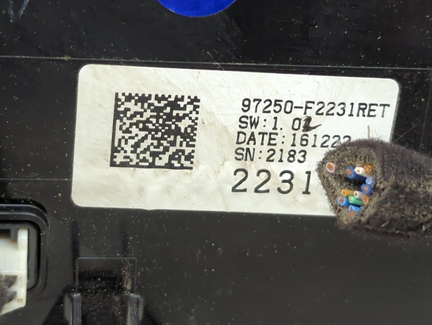 2017-2018 Hyundai Elantra Climate Control Module Temperature AC/Heater Replacement P/N:97250-F2231RET Fits Fits 2017 2018 OE