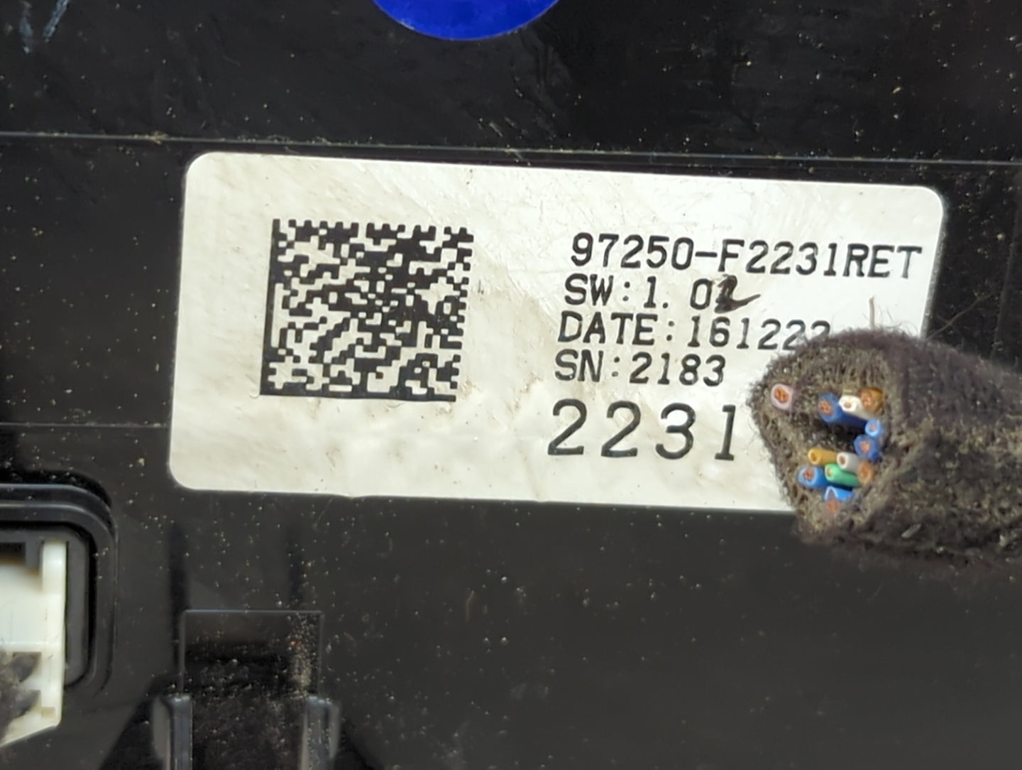 2017-2018 Hyundai Elantra Climate Control Module Temperature AC/Heater Replacement P/N:97250-F2231RET Fits Fits 2017 2018 OE