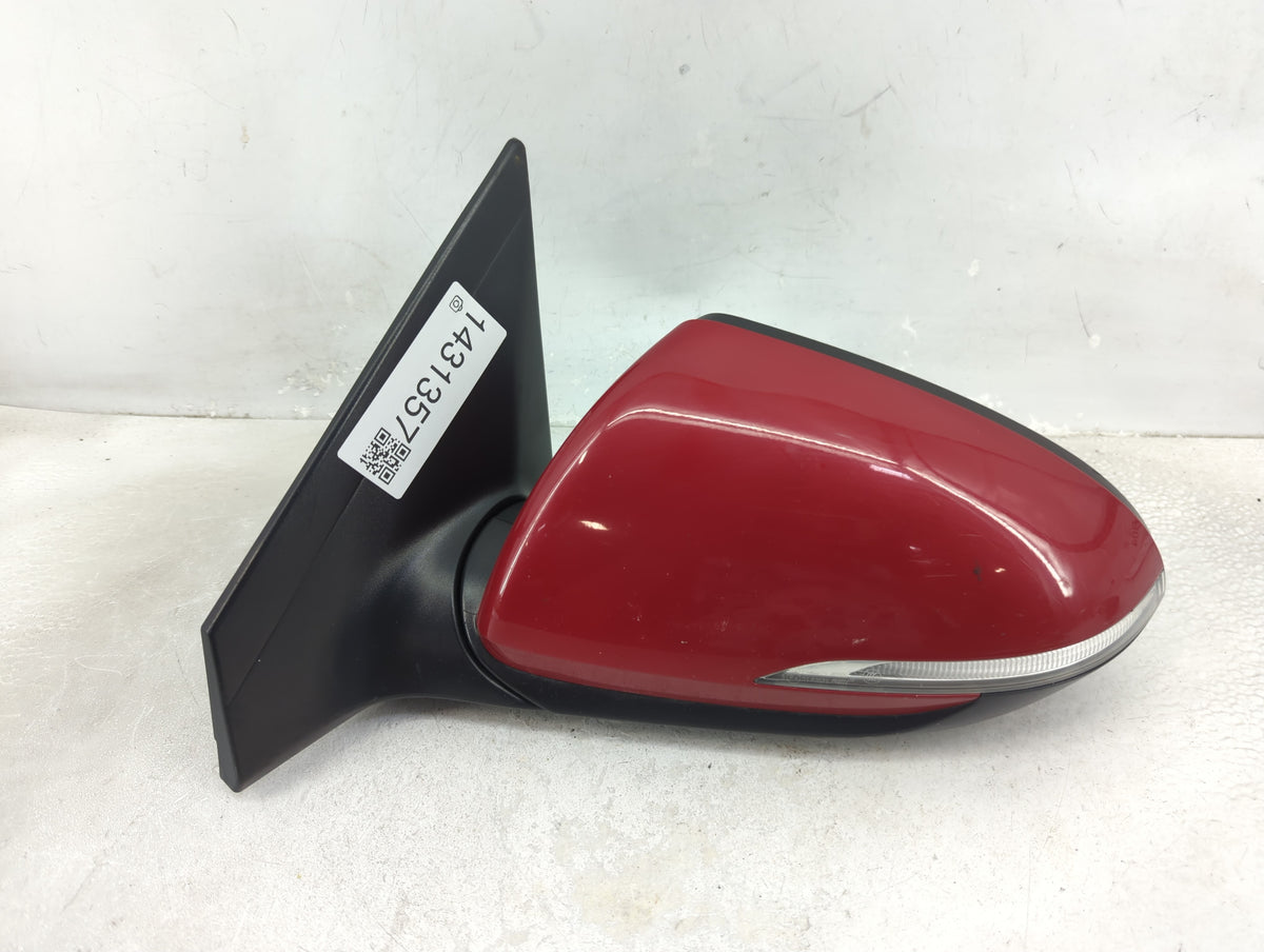2017-2018 Hyundai Elantra Driver Left Side View Manual Door Mirror Red - Oemusedautoparts1.com
