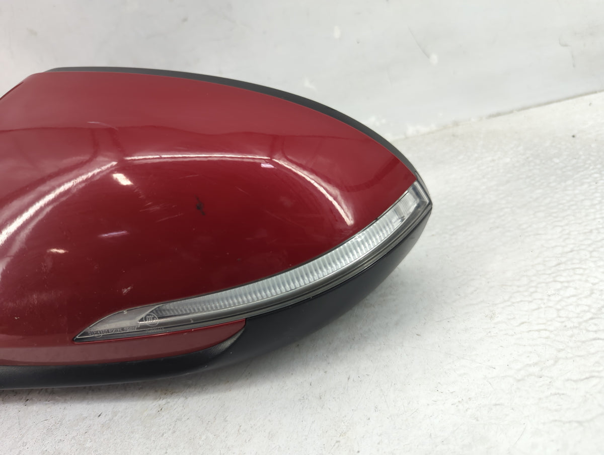 2017-2018 Hyundai Elantra Driver Left Side View Manual Door Mirror Red - Oemusedautoparts1.com