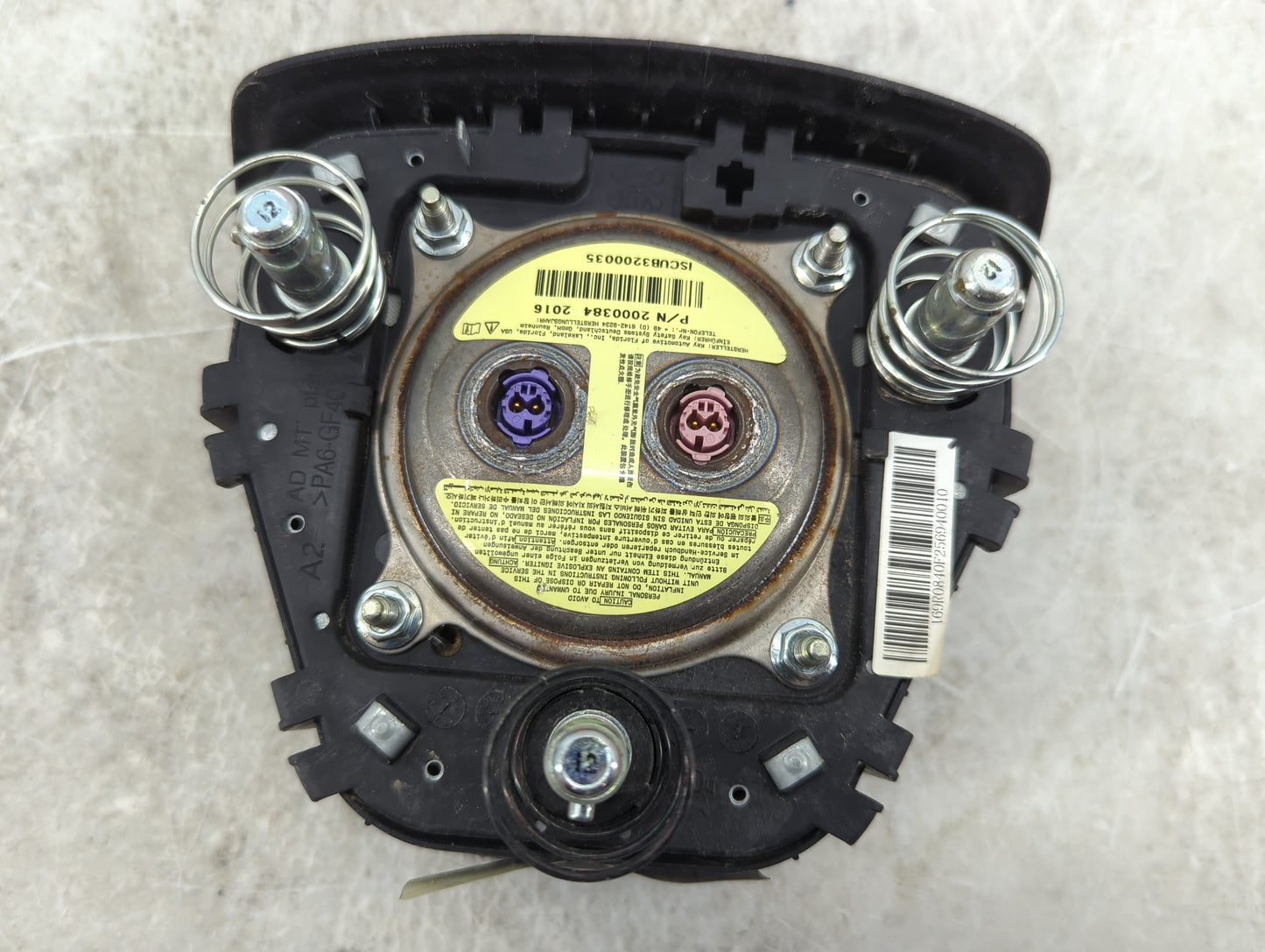 2017 Hyundai Elantra Air Bag Driver Left Steering Wheel Mounted P/N:2000384 Fits OEM Used Auto Parts - Oemusedautoparts1.com