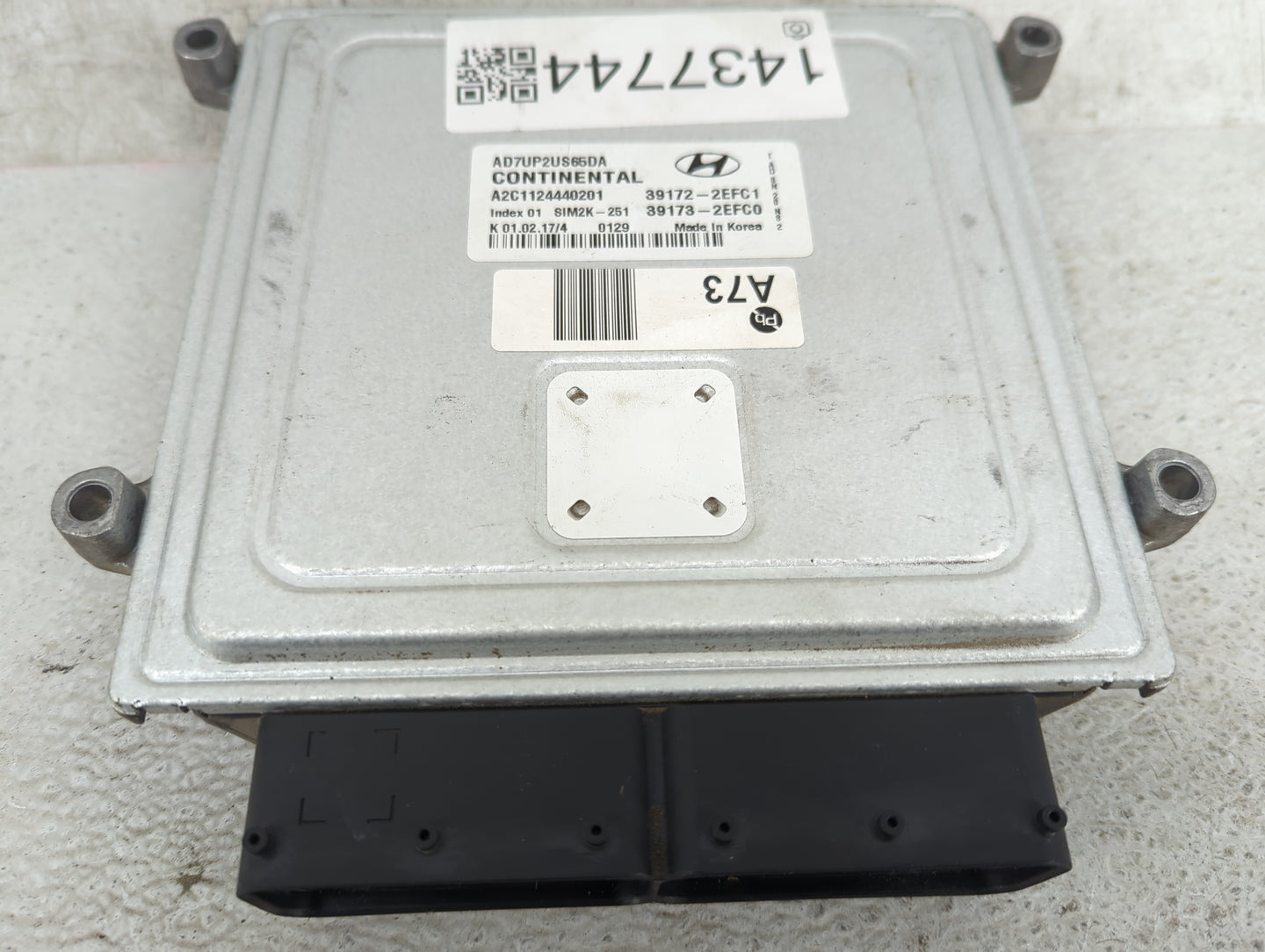 2017-2018 Hyundai Elantra PCM Engine Control Computer ECU ECM PCU OEM P/N:AD7UP2US65DA A2C1124440201 Fits Fits 2017 2018 OEM