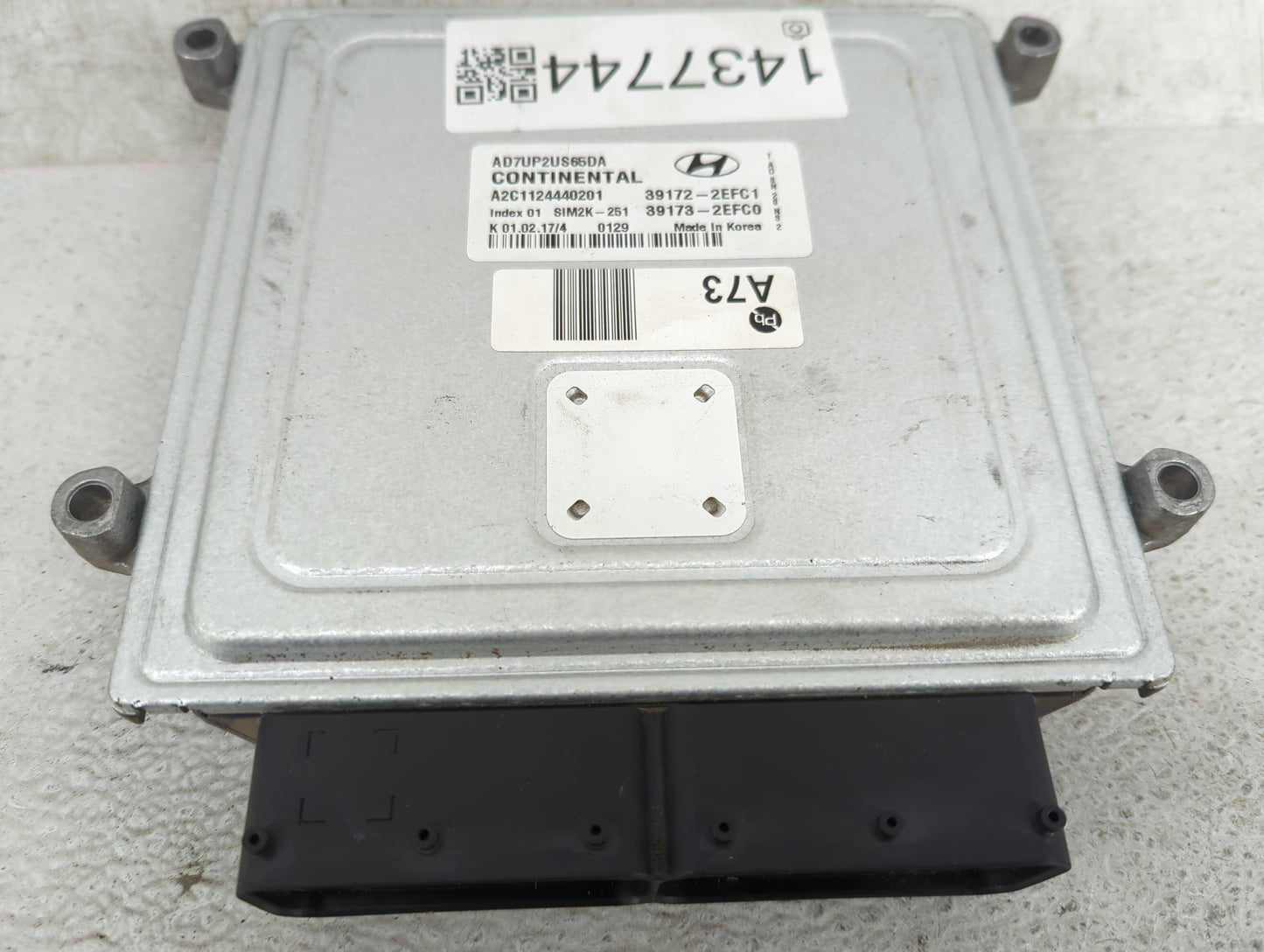 2017-2018 Hyundai Elantra PCM Engine Control Computer ECU ECM PCU OEM P/N:AD7UP2US65DA A2C1124440201 Fits Fits 2017 2018 OEM