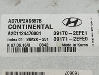 2017-2018 Hyundai Elantra PCM Engine Control Computer ECU ECM PCU OEM P/N:39170-2EFE1 AD7UP2AS657B Fits Fits 2017 2018 OEM U
