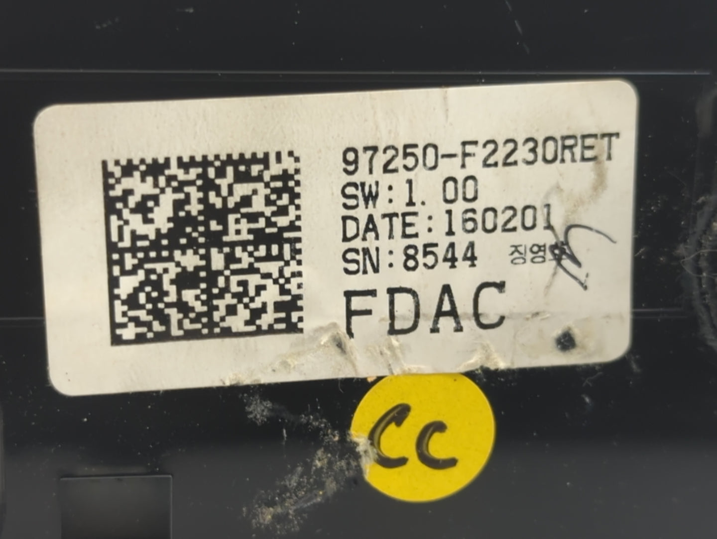 2017-2018 Hyundai Elantra Climate Control Module Temperature AC/Heater Replacement P/N:97250-F2230RET Fits Fits 2017 2018 OE