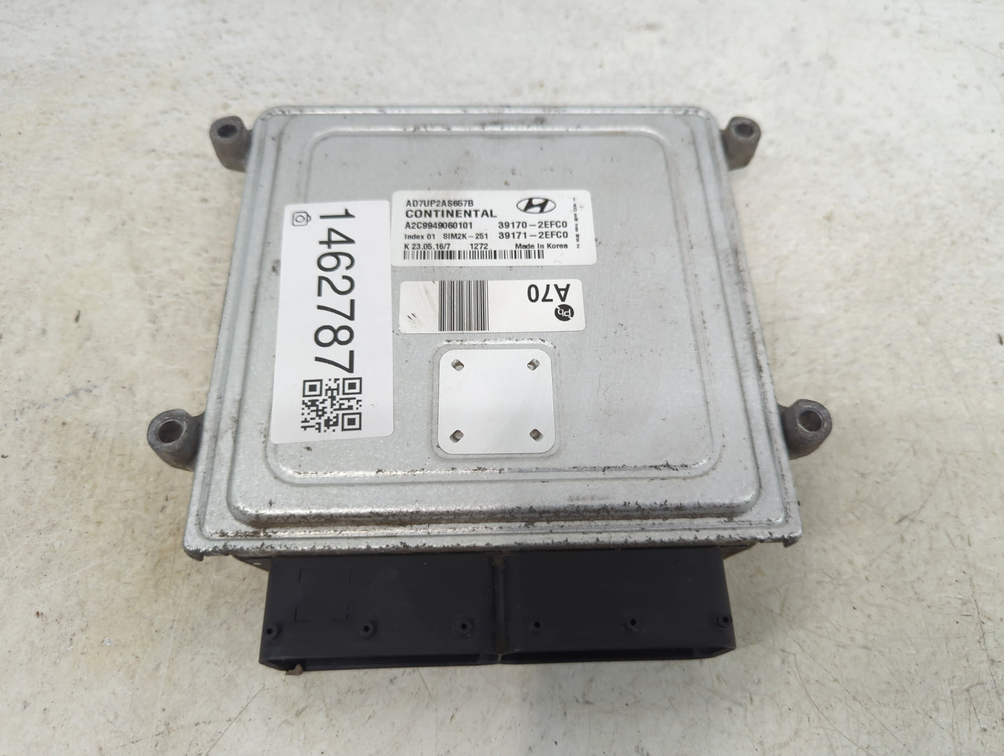 2017-2018 Hyundai Elantra PCM Engine Control Computer ECU ECM PCU OEM P/N:AD7UP2AS657B A2C9949060101 Fits Fits 2017 2018 OEM