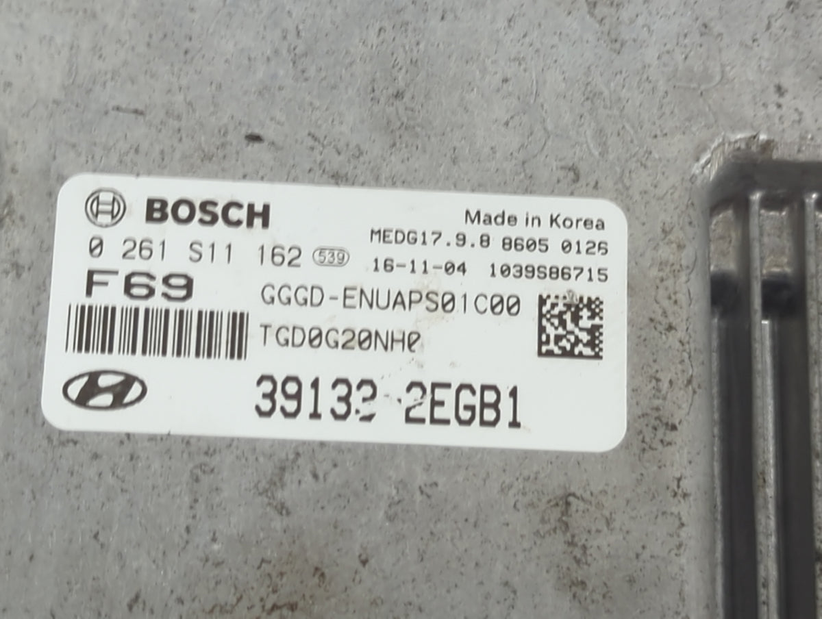 2016-2017 Hyundai Elantra PCM Engine Control Computer ECU ECM PCU OEM P/N:0261S11162 39132-2EGB1, GGGD-ENUAPS01C00 Fits 2016