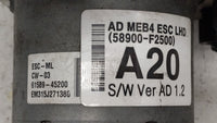 2017-2018 Hyundai Elantra ABS Pump Control Module Replacement P/N:58900-F2500 58920-F2500 Fits Fits 2017 2018 OEM Used Auto 