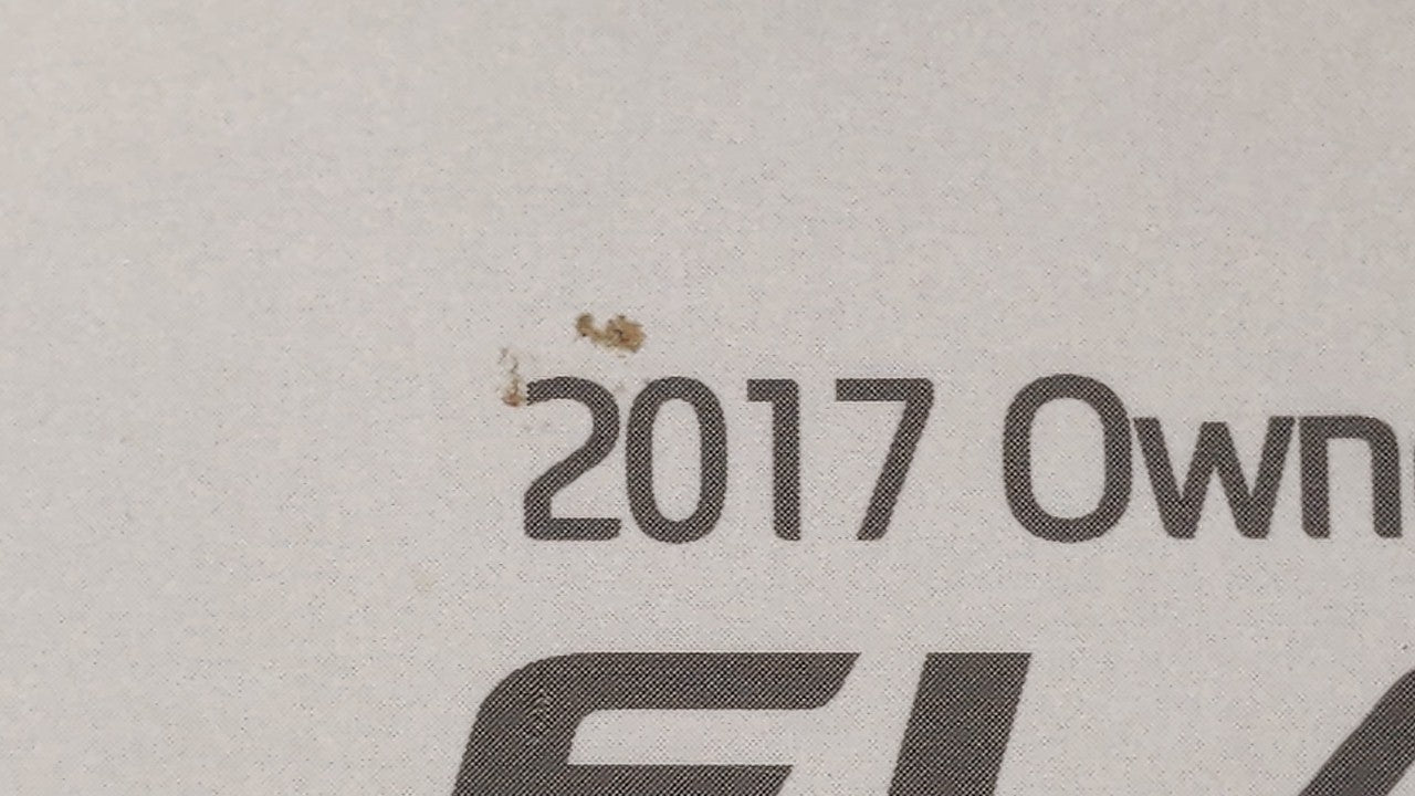 2017 Hyundai Elantra Owners Manual Book Guide OEM Used Auto Parts - Oemusedautoparts1.com