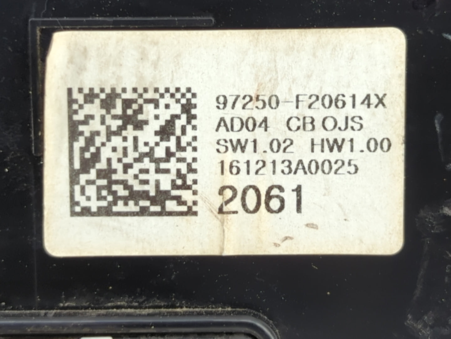 2017-2018 Hyundai Elantra Climate Control Module Temperature AC/Heater Replacement P/N:97250-F2XXX 97250-F20614X Fits OEM Us