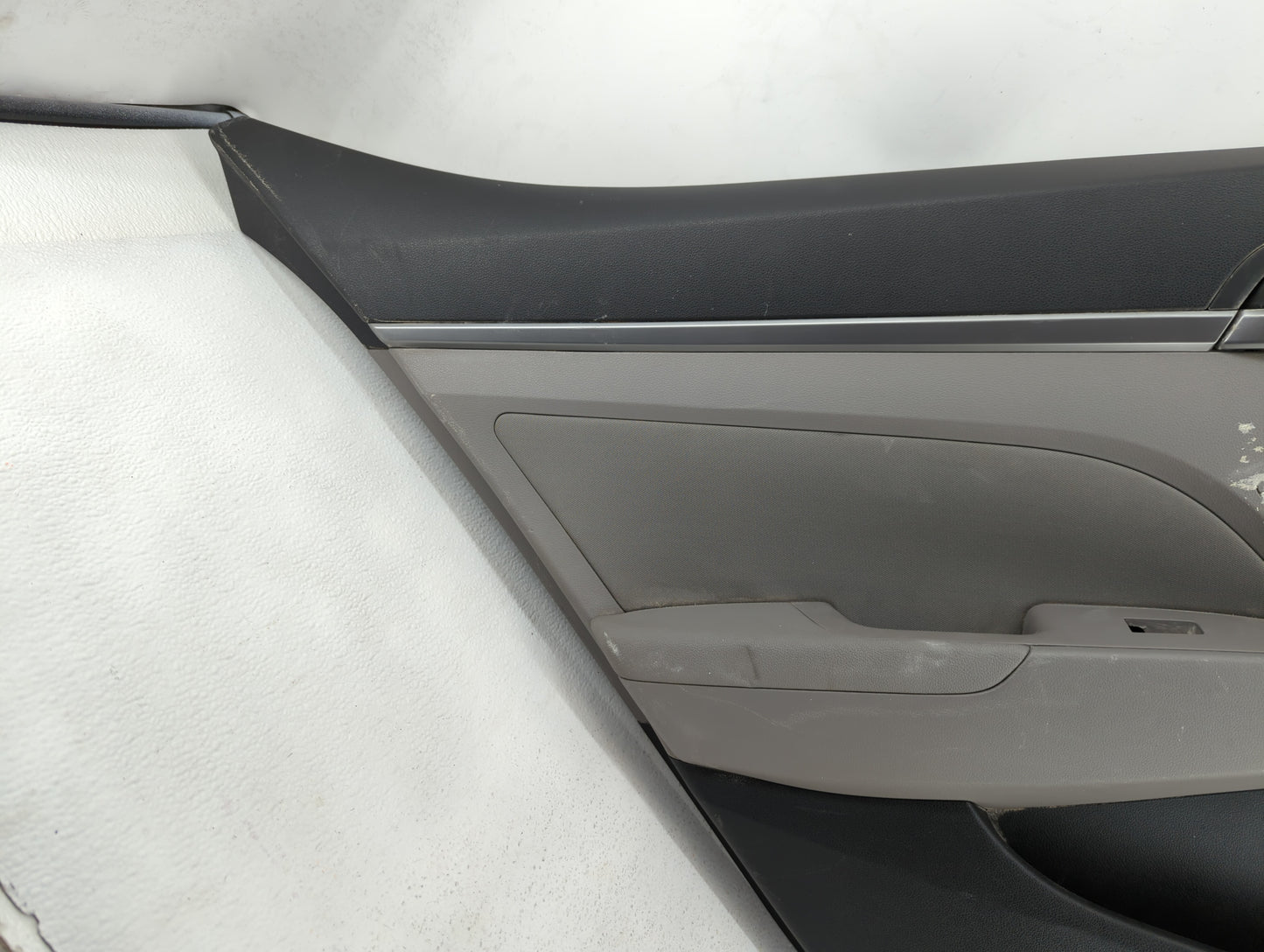 2017 Hyundai Elantra Rear Left Driver Interior Door Panel Trim Grey - Oemusedautoparts1.com