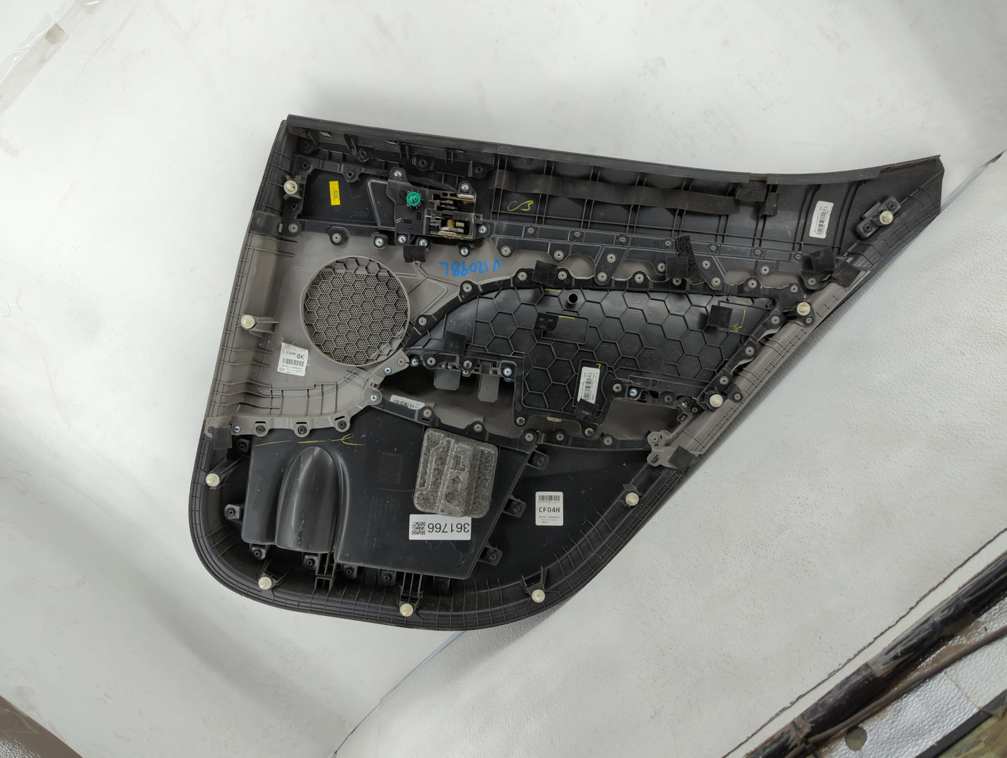 2017 Hyundai Elantra Rear Left Driver Interior Door Panel Trim Grey - Oemusedautoparts1.com