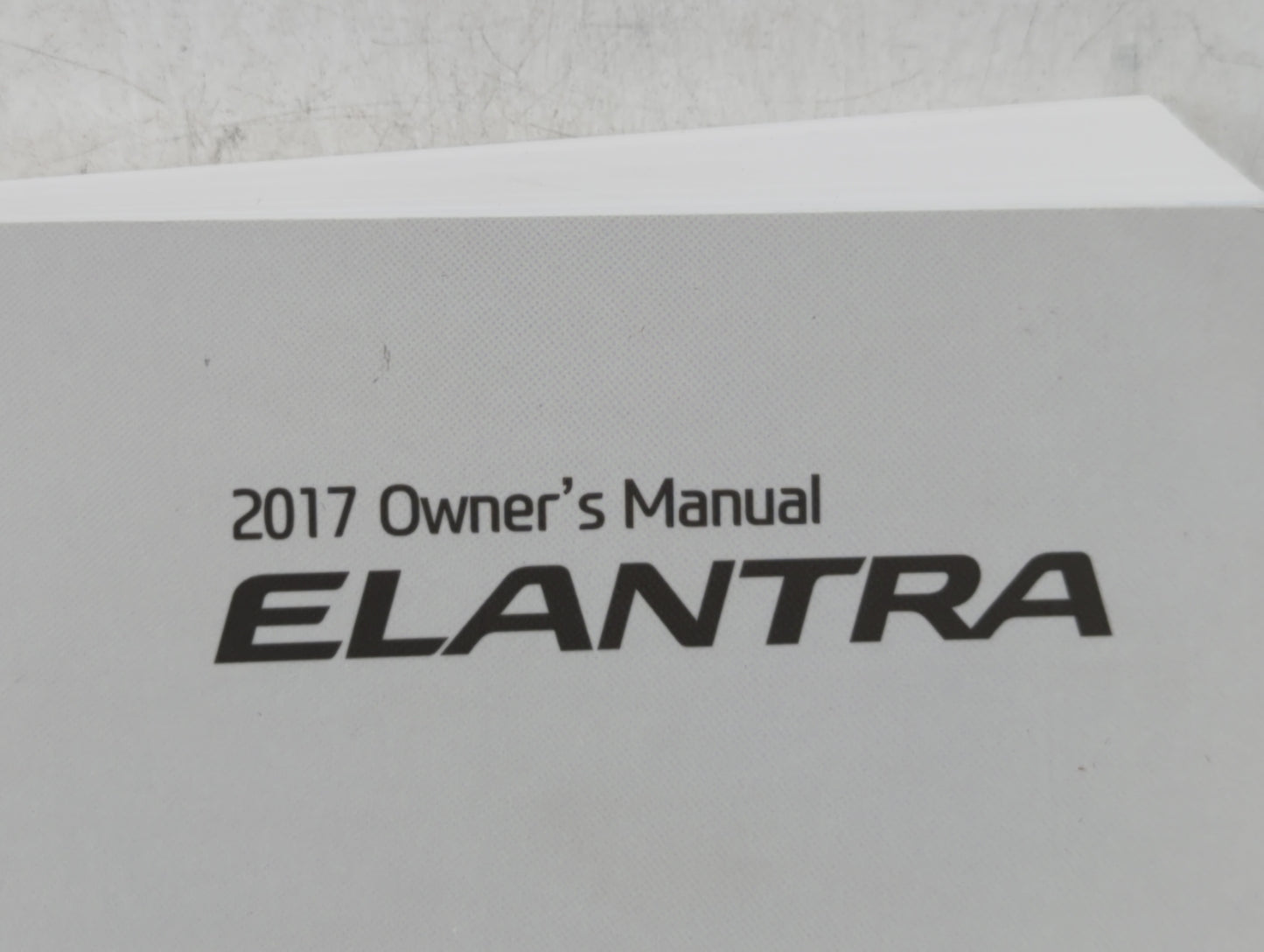 2017 Hyundai Elantra Owners Manual Book Guide OEM Used Auto Parts - Oemusedautoparts1.com