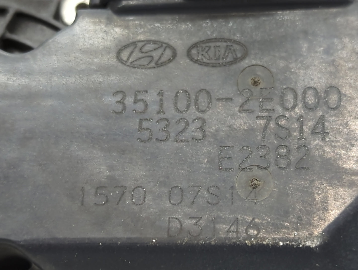 2011-2020 Hyundai Elantra Throttle Body P/N:35100-2E000 Fits Fits 2011 2012 2013 2014 2015 2016 2017 2018 2019 2020 2021 OEM