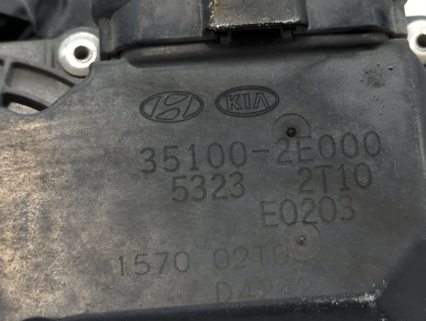 2011-2020 Hyundai Elantra Throttle Body P/N:35100-2E000 Fits Fits 2011 2012 2013 2014 2015 2016 2017 2018 2019 2020 2021 OEM
