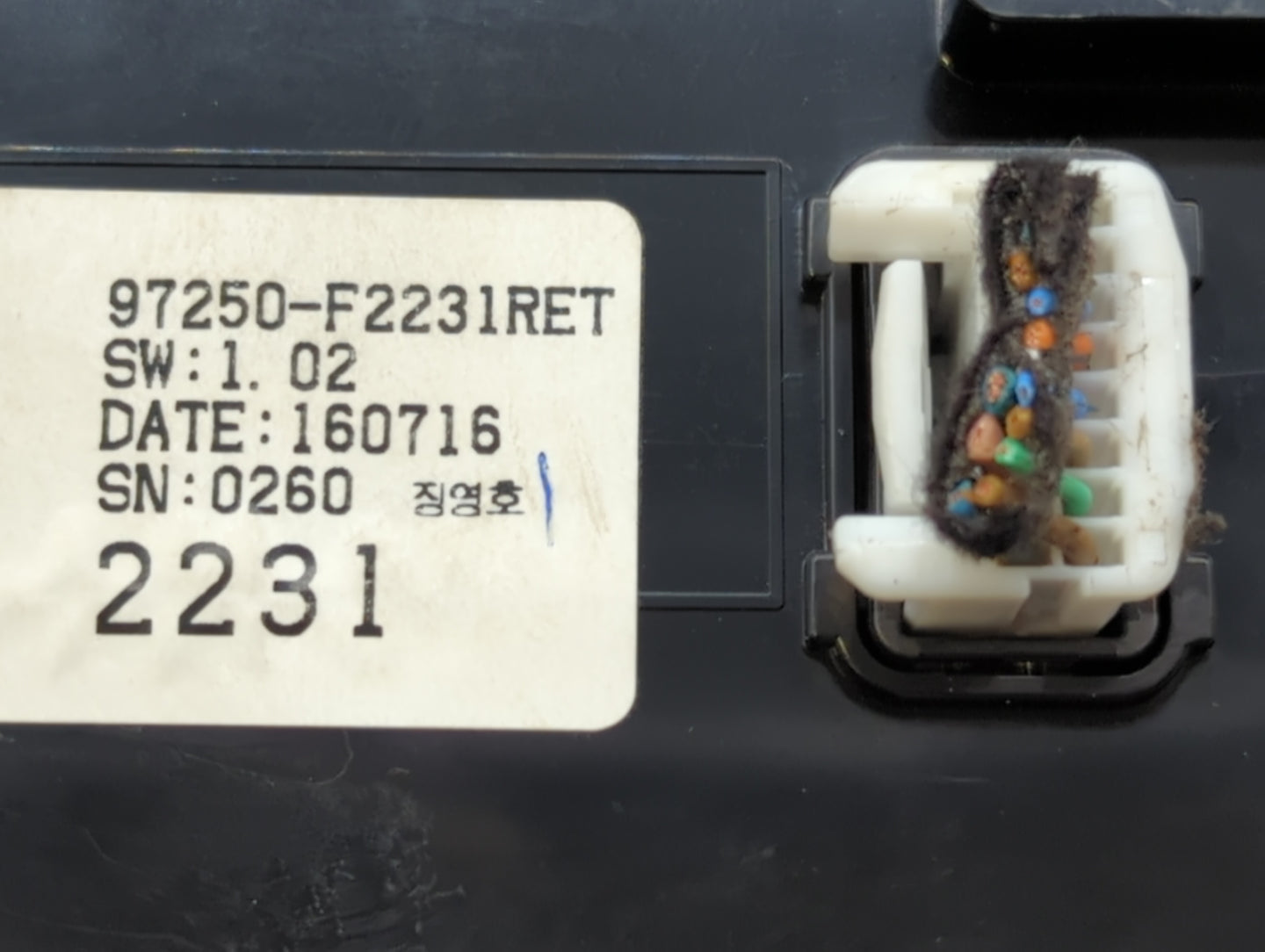 2017-2018 Hyundai Elantra Climate Control Module Temperature AC/Heater Replacement P/N:97250-F2231RET 25810 1CA1B Fits OEM U