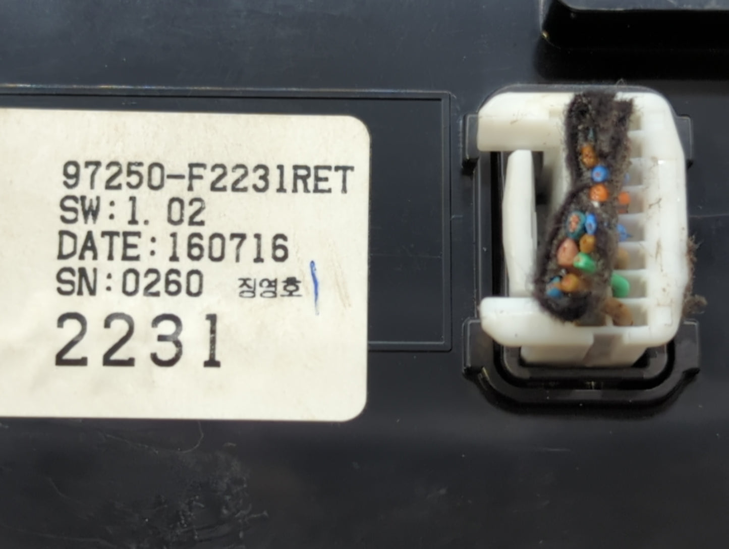 2017-2018 Hyundai Elantra Climate Control Module Temperature AC/Heater Replacement P/N:97250-F2231RET 25810 1CA1B Fits OEM U