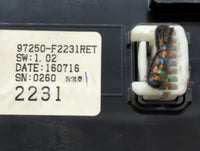 2017-2018 Hyundai Elantra Climate Control Module Temperature AC/Heater Replacement P/N:97250-F2231RET 25810 1CA1B Fits OEM U