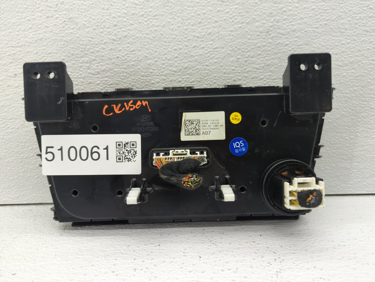 2017-2018 Hyundai Elantra Climate Control Module Temperature AC/Heater Replacement P/N:97250-F20614X Fits Fits 2017 2018 OEM