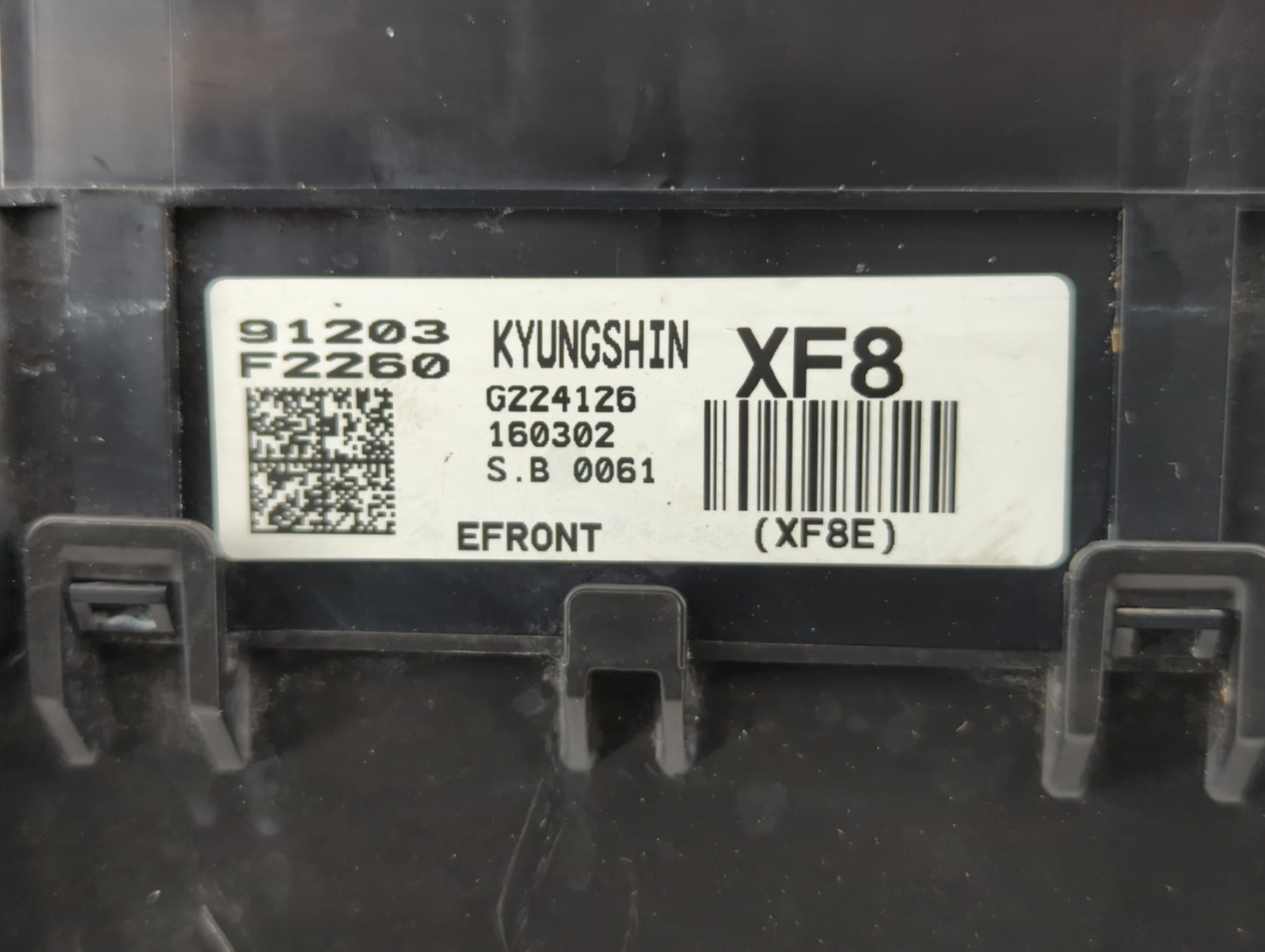 2017 Hyundai Elantra Fusebox Fuse Box Panel Relay Module P/N:91203F2260 1512120545, 91203F2050B Fits OEM Used Auto Parts - O