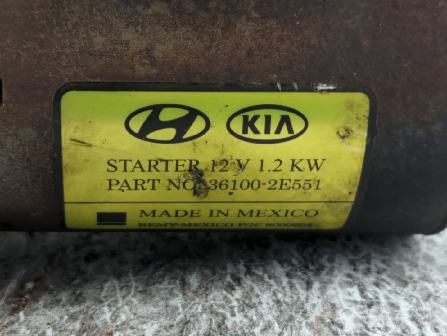 2014-2020 Hyundai Elantra Car Starter Motor Solenoid OEM P/N:36100-2E551 M000T23871ZC Fits Fits 2014 2015 2016 2017 2018 201