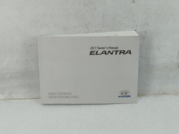 2017 Hyundai Elantra Owners Manual Book Guide P/N:HF30-EU67G OEM Used Auto Parts - Oemusedautoparts1.com