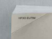 2017 Hyundai Elantra Owners Manual Book Guide P/N:HF3O-EU71M OEM Used Auto Parts - Oemusedautoparts1.com