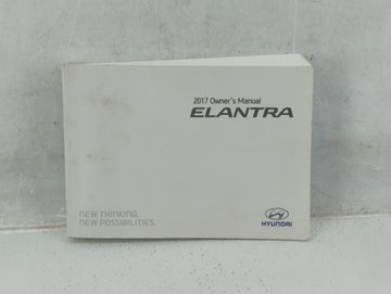 2017 Hyundai Elantra Owners Manual Book Guide P/N:HF20-EU5DC OEM Used Auto Parts - Oemusedautoparts1.com