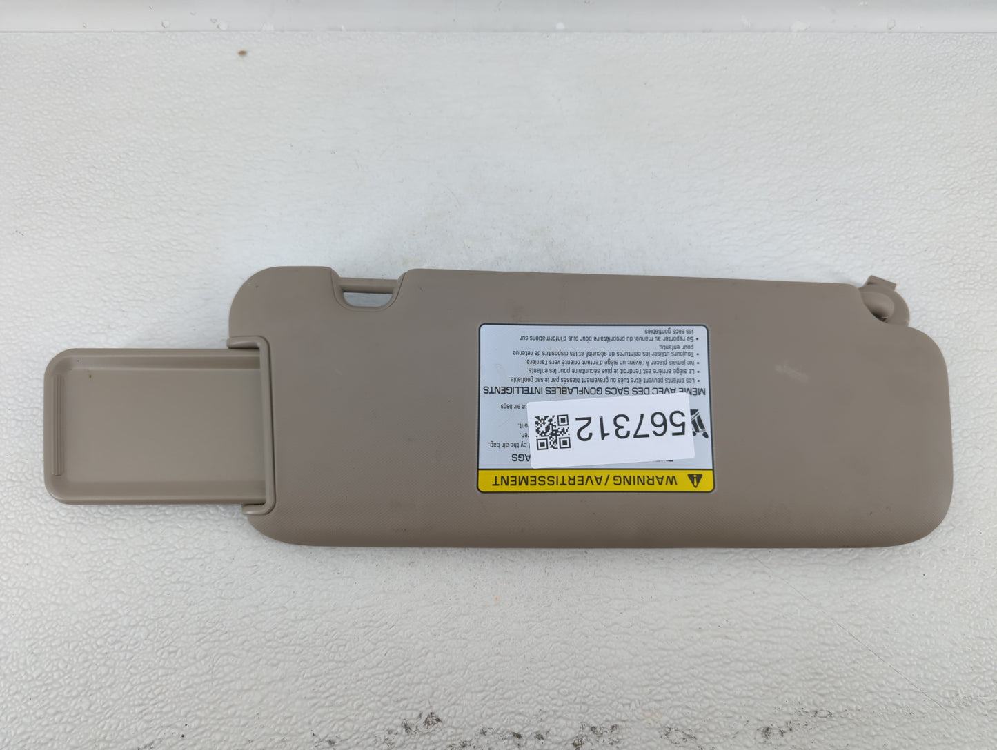 2017-2020 Hyundai Elantra Sun Visor Shade Replacement Passenger Right Mirror Fits Fits 2017 2018 2019 2020 OEM Used Auto Par