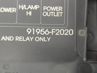 2017 Hyundai Elantra Fusebox Fuse Box Panel Relay Module P/N:91956-F2020 Fits OEM Used Auto Parts - Oemusedautoparts1.com