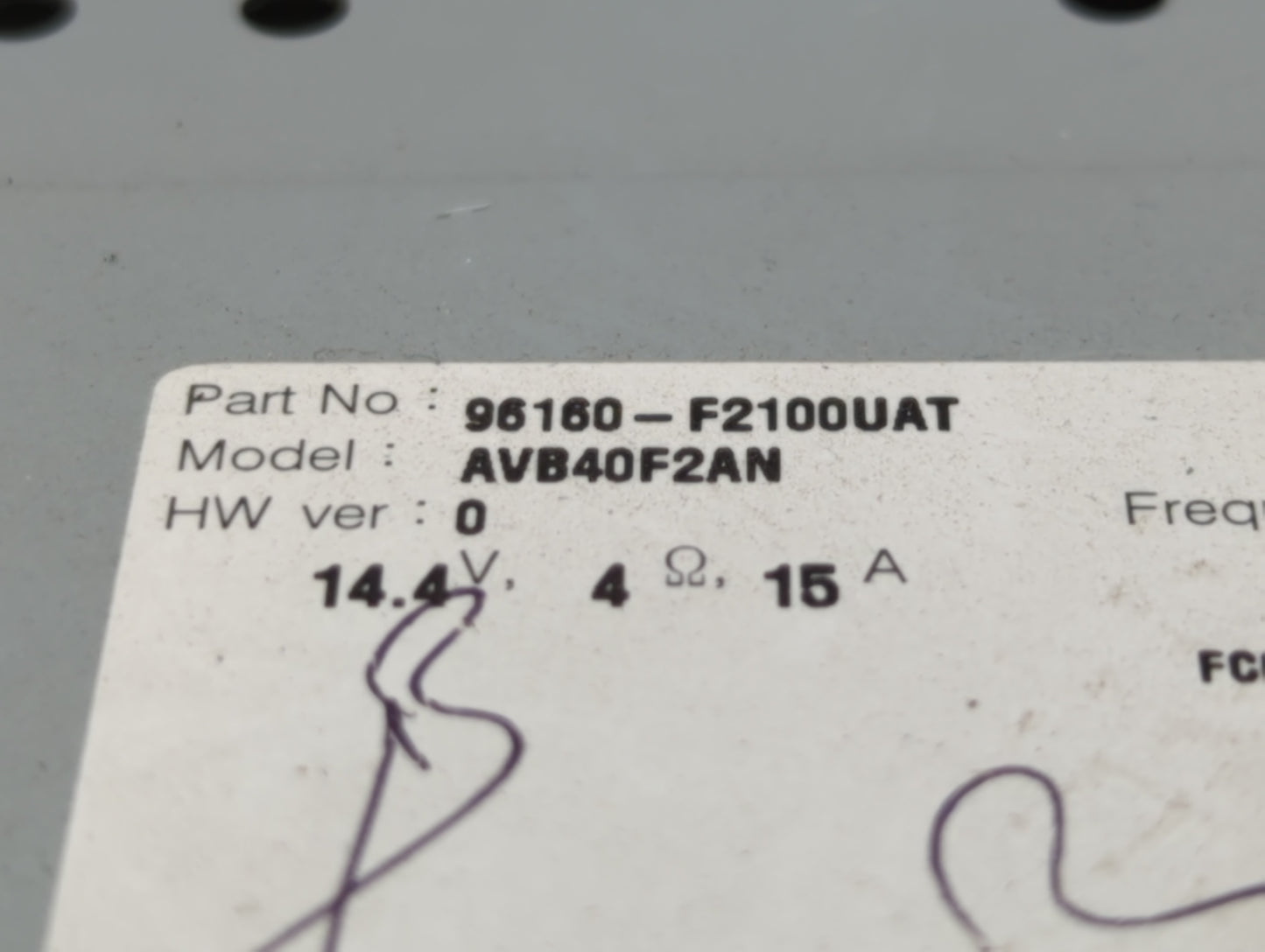 2017-2018 Hyundai Elantra Am Fm Cd Player Radio Receiver - Oemusedautoparts1.com