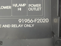2017 Hyundai Elantra Fusebox Fuse Box Panel Relay Module P/N:91956-F2020 Fits OEM Used Auto Parts - Oemusedautoparts1.com