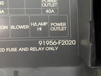 2017 Hyundai Elantra Fusebox Fuse Box Panel Relay Module P/N:91956-F2020 Fits OEM Used Auto Parts - Oemusedautoparts1.com