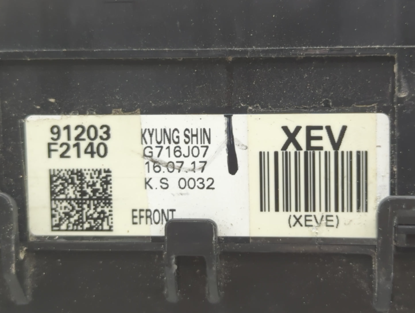 2017 Hyundai Elantra Fusebox Fuse Box Panel Relay Module P/N:91203 F2140 Fits OEM Used Auto Parts - Oemusedautoparts1.com