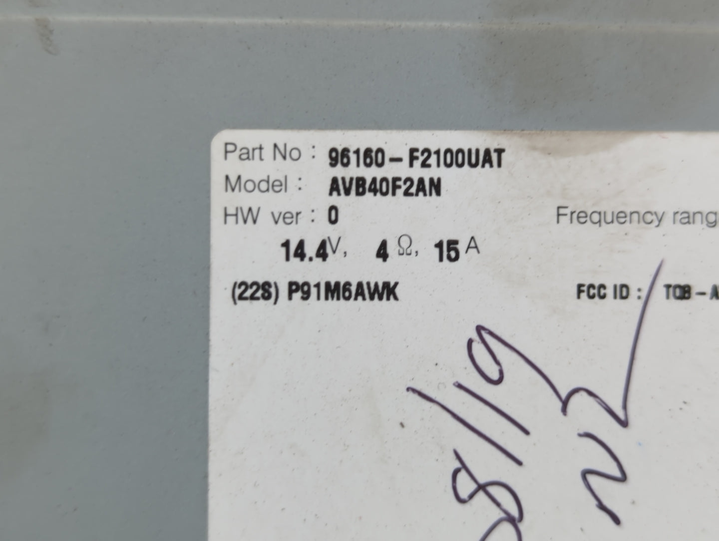 2017-2018 Hyundai Elantra Am Fm Cd Player Radio Receiver - Oemusedautoparts1.com