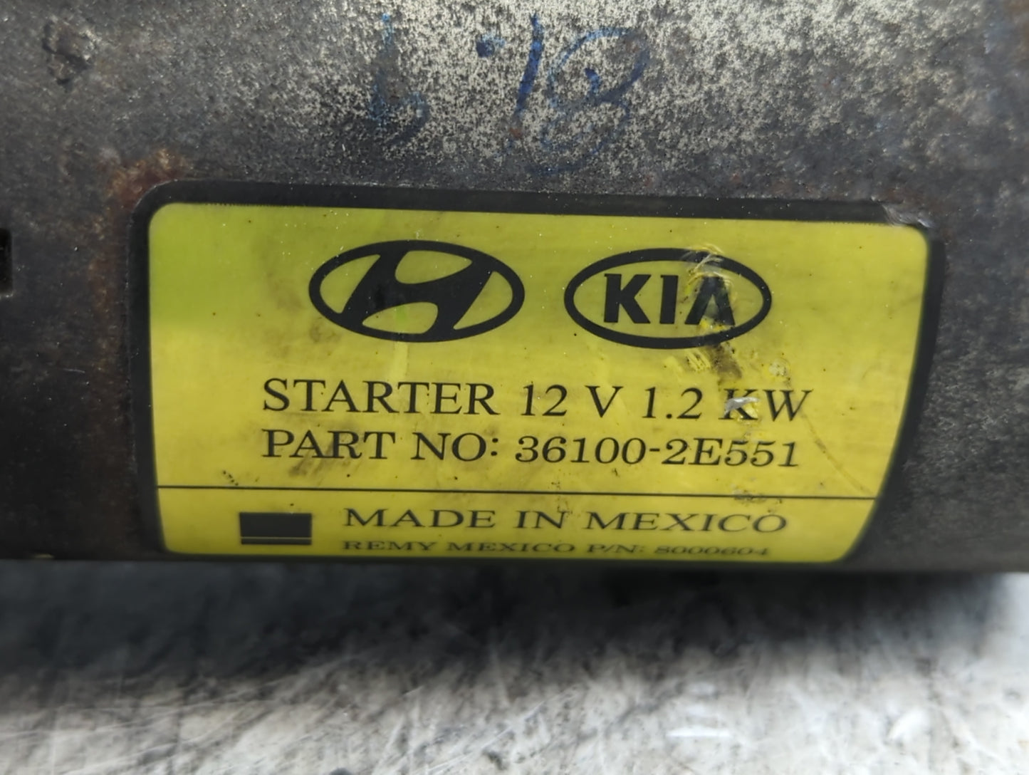 2014-2020 Hyundai Elantra Car Starter Motor Solenoid OEM P/N:8000604 36100-2E551 Fits Fits 2014 2015 2016 2017 2018 2019 202