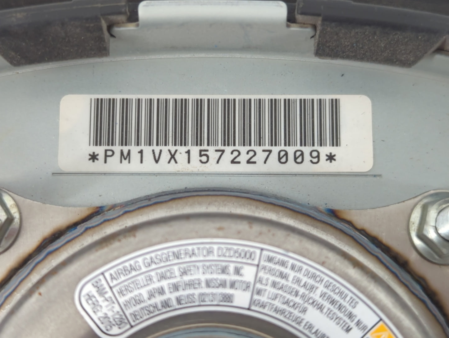 2016-2017 Hyundai Elantra Air Bag Driver Left Steering Wheel Mounted P/N:PM1VX157227009 Fits Fits 2016 2017 OEM Used Auto Pa
