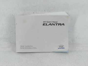2017 Hyundai Elantra Owners Manual Book Guide P/N:HF30-EU63C OEM Used Auto Parts - Oemusedautoparts1.com