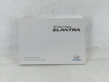 2017 Hyundai Elantra Owners Manual Book Guide P/N:HF30-EU68H OEM Used Auto Parts - Oemusedautoparts1.com
