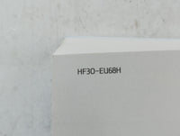 2017 Hyundai Elantra Owners Manual Book Guide P/N:HF30-EU68H OEM Used Auto Parts - Oemusedautoparts1.com
