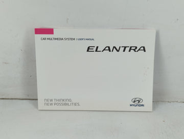 2017 Hyundai Elantra Owners Manual Book Guide P/N:F2MS7-D2001 OEM Used Auto Parts - Oemusedautoparts1.com