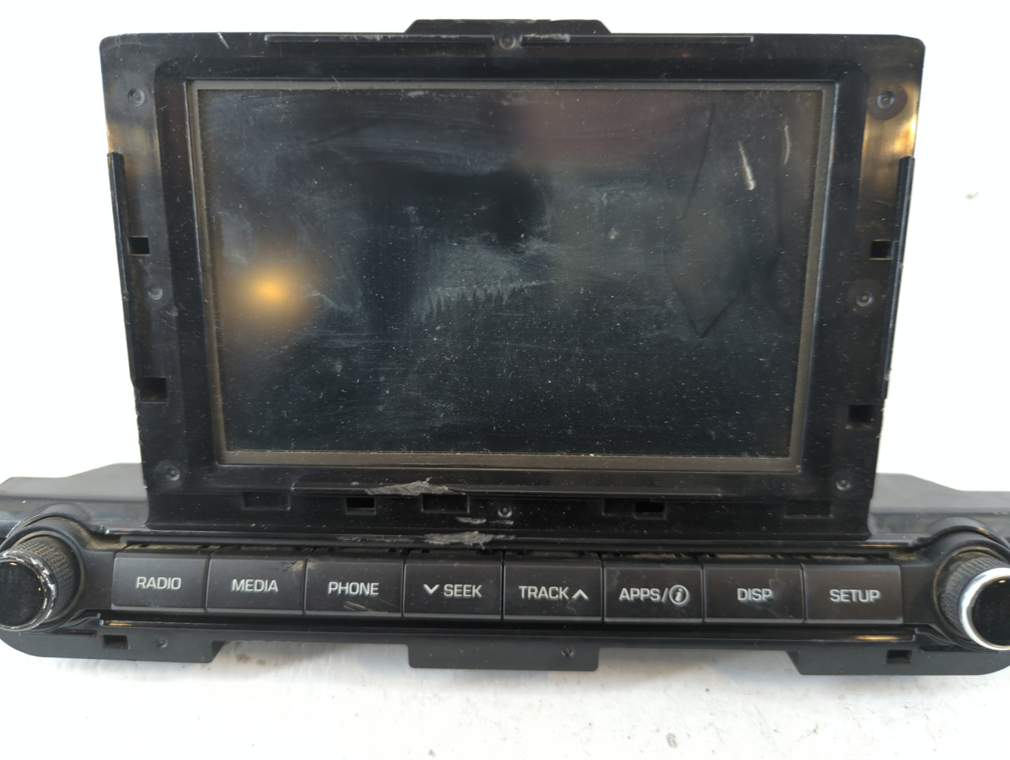 2017-2018 Hyundai Elantra Radio AM FM Cd Player Receiver Replacement P/N:96160-F2100UAT Fits Fits 2017 2018 OEM Used Auto Pa