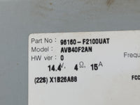 2017-2018 Hyundai Elantra Radio AM FM Cd Player Receiver Replacement P/N:96160-F2100UAT Fits Fits 2017 2018 OEM Used Auto Pa