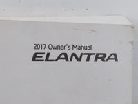 2017 Hyundai Elantra Owners Manual Book Guide P/N:HF30-EU62B OEM Used Auto Parts - Oemusedautoparts1.com