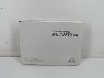 2017 Hyundai Elantra Owners Manual Book Guide P/N:HF20-EC61C OEM Used Auto Parts - Oemusedautoparts1.com
