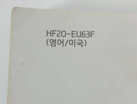 2017 Hyundai Elantra Owners Manual Book Guide P/N:HF20-EU63F OEM Used Auto Parts - Oemusedautoparts1.com