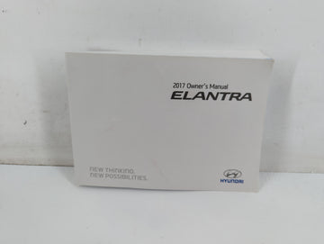 2017 Hyundai Elantra Owners Manual Book Guide P/N:HF30-EC63BE OEM Used Auto Parts - Oemusedautoparts1.com