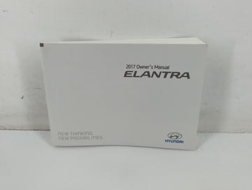 2017 Hyundai Elantra Owners Manual Book Guide P/N:HF20-EC62D OEM Used Auto Parts - Oemusedautoparts1.com