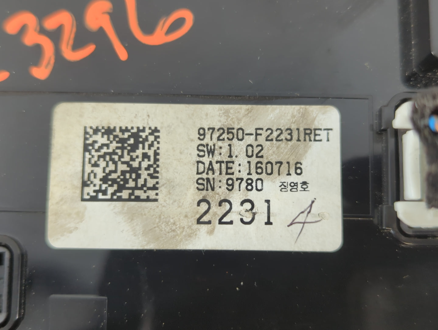 2017-2018 Hyundai Elantra Climate Control Module Temperature AC/Heater Replacement P/N:97250-F2231RET Fits Fits 2017 2018 OE