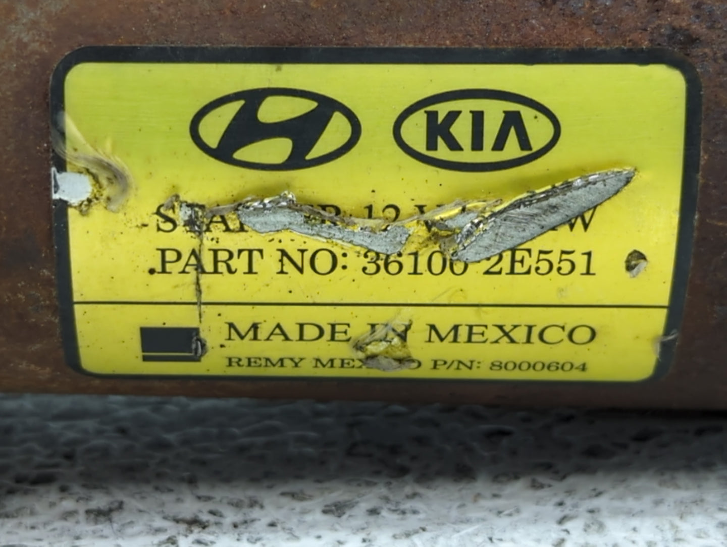 2014-2020 Hyundai Elantra Car Starter Motor Solenoid OEM P/N:36100-2E551 Fits Fits 2014 2015 2016 2017 2018 2019 2020 OEM Us